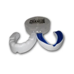 Protector mandíbulas bucal gel bicapa blanco-azul